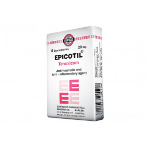 EPICOTIL 20 MG ( TENOXICAM ) 5 ADULT SUPPOSITORIES